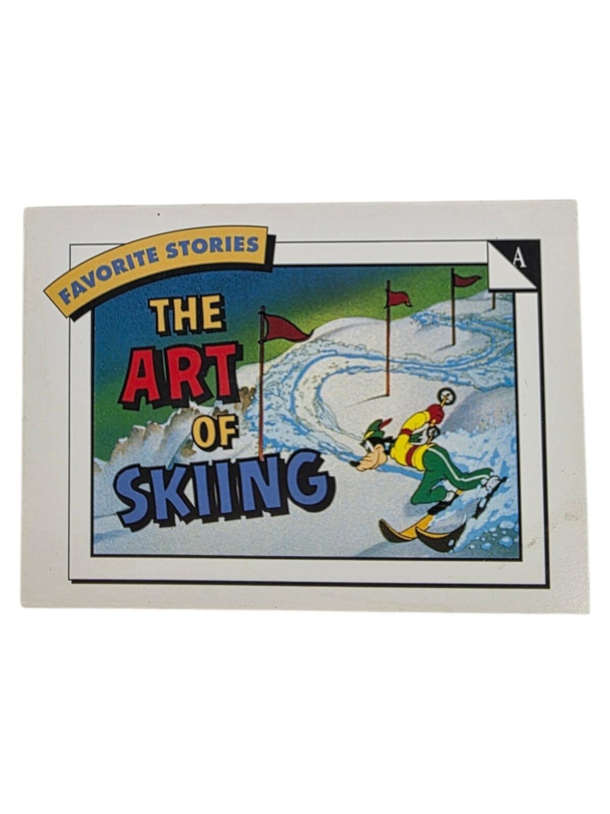 1991 Disney Skiing Trading Card - Red, Blue, Green, Yellow