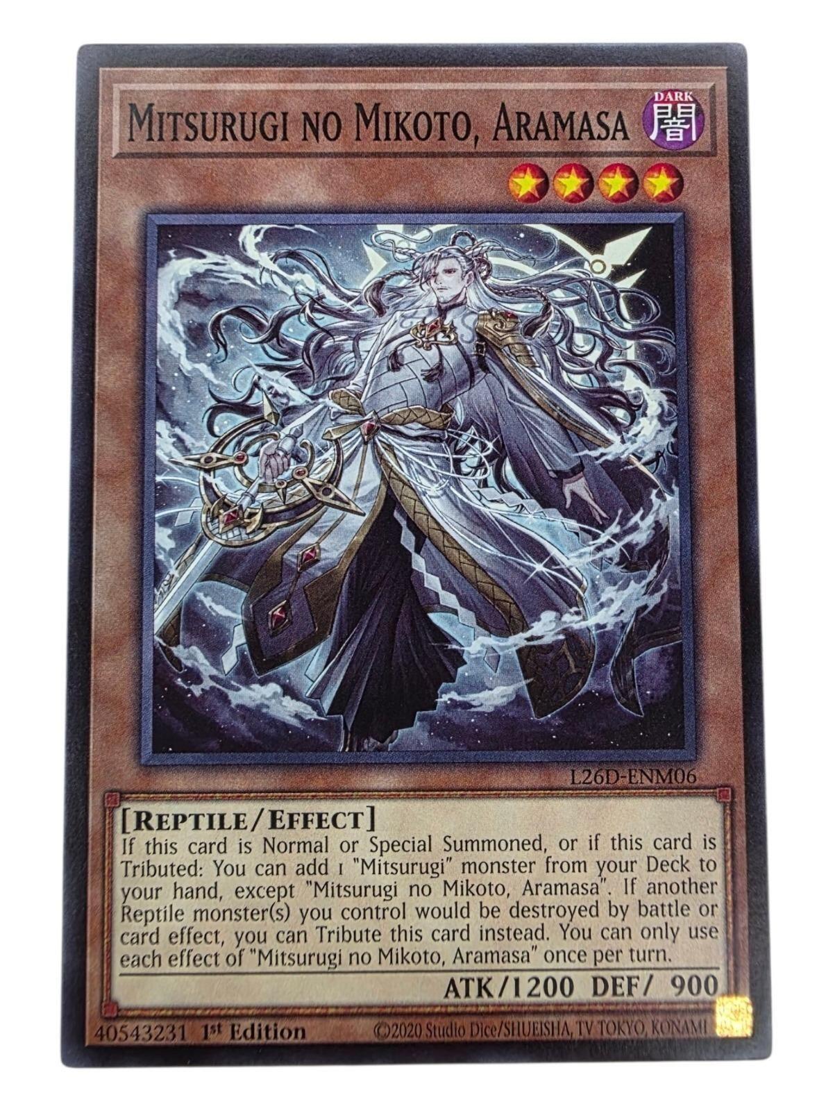 Mitsurugi no Mikoto, Aramasa 1st Edition Super Rare Alliance Insight ALIN-EN090