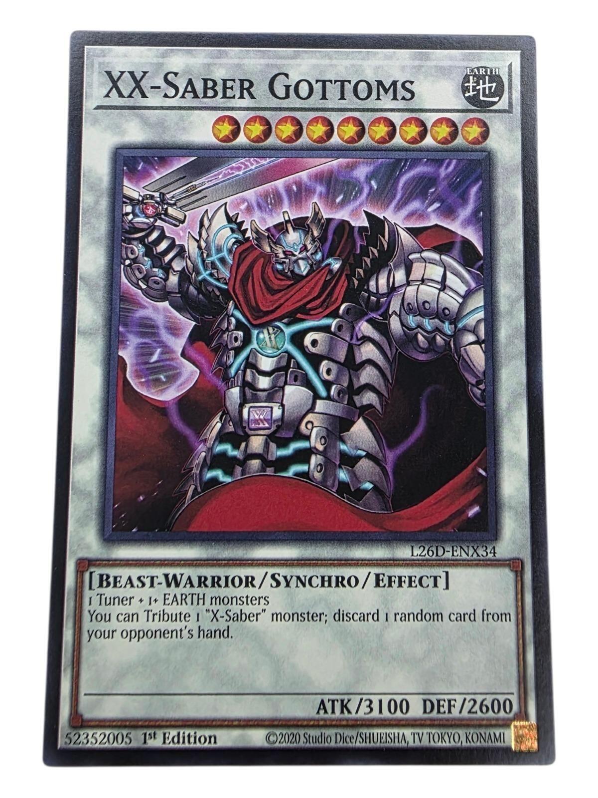 XX-Saber Gottoms 1st Edition Common Legendary Modern Decks 2026 L26D-ENX34 LP