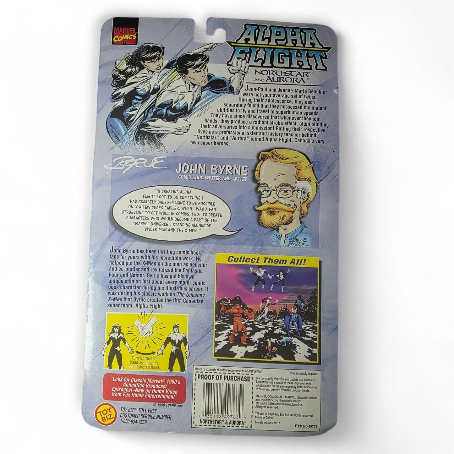 1999 NORTHSTAR & AURORA Marvel Collectors Edition Alpha Flight Action Figure