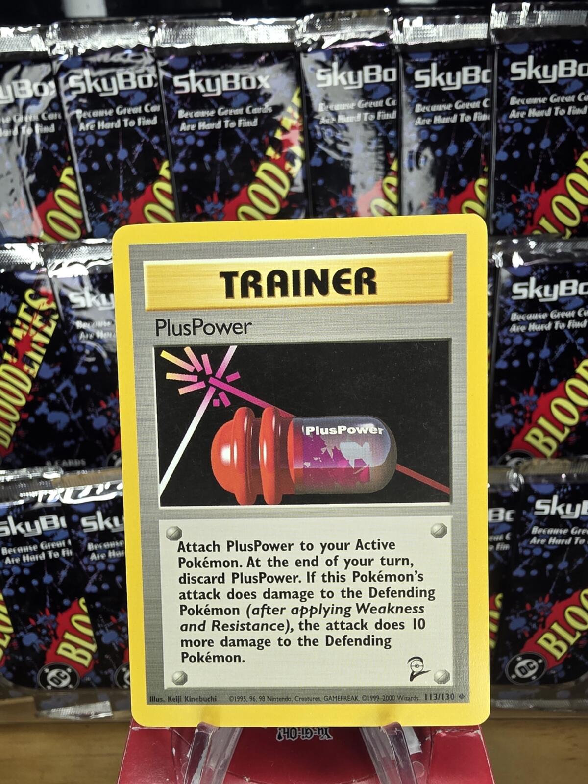Vintage Base Set 2 Trainer PlusPower Pokémon Card - Yellow Border