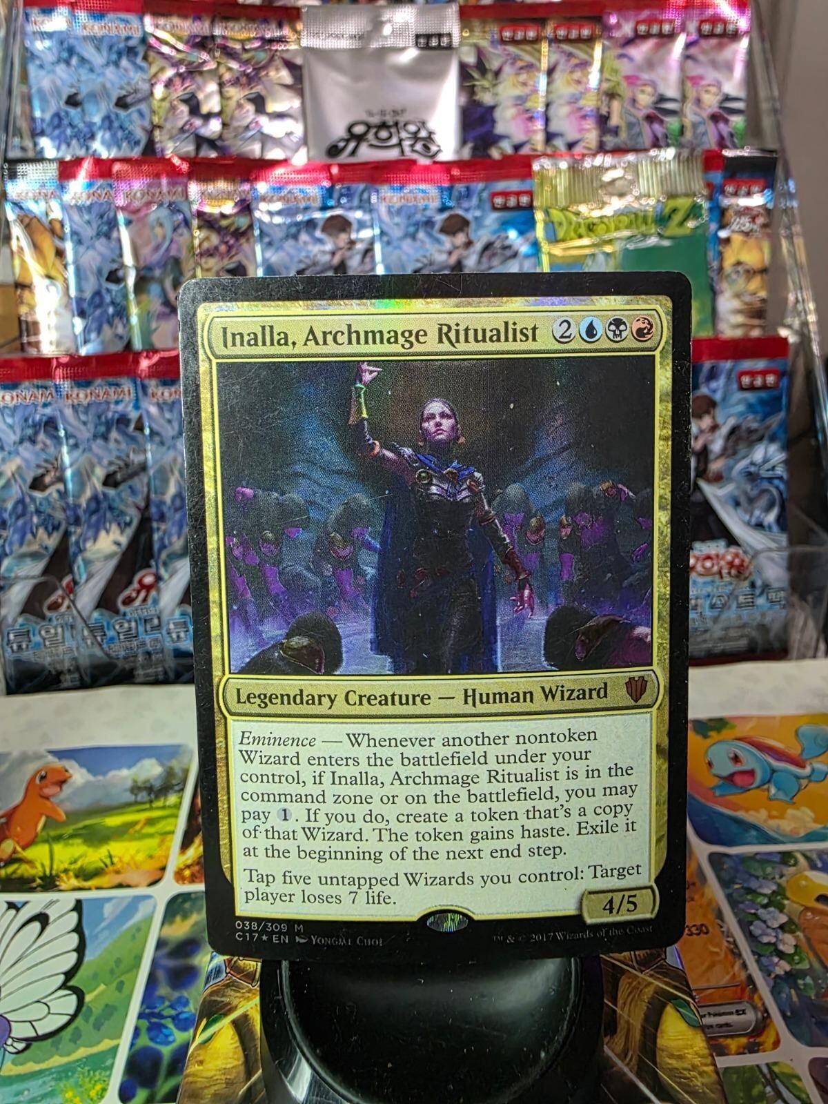 Inalla, Archmage Ritualist foil Magic card from Commander 2017.