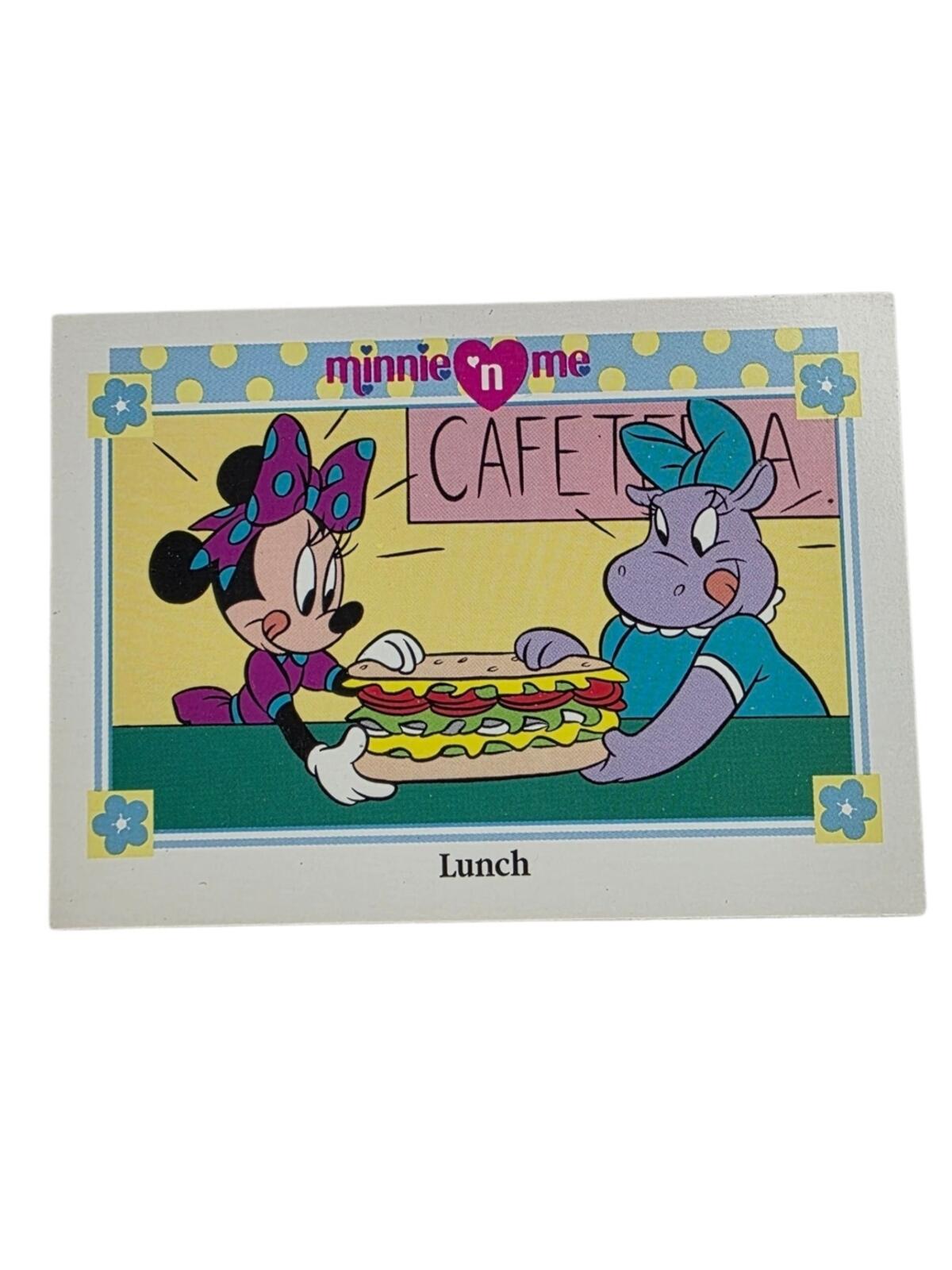 1991 Disney Minnie 'n Me Trading Card – Pink, Purple, Yellow, Teal, Green