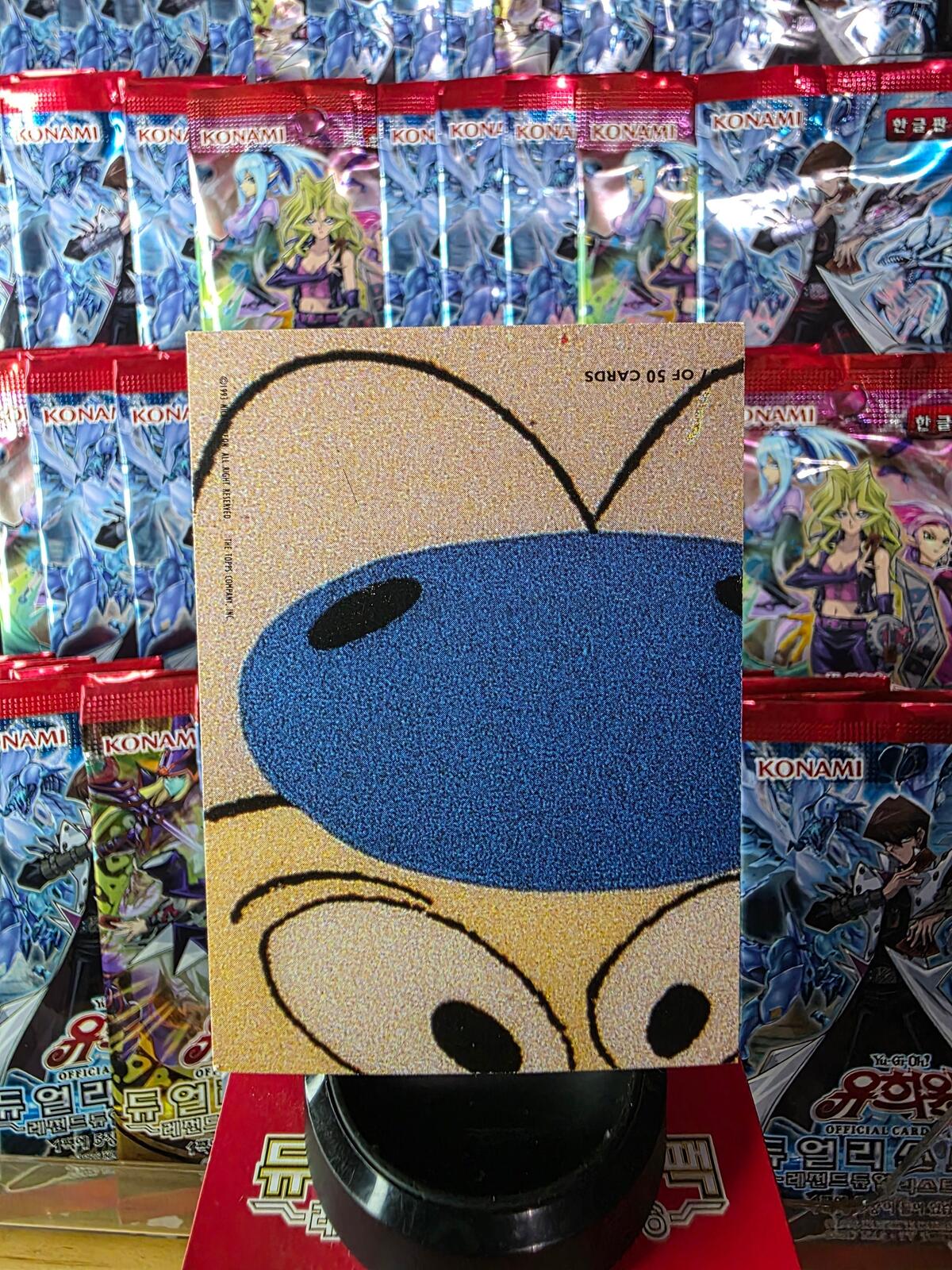 1993 Tops Ren and Stimpy Happy Happy Joy Joy Holographic Trading Card