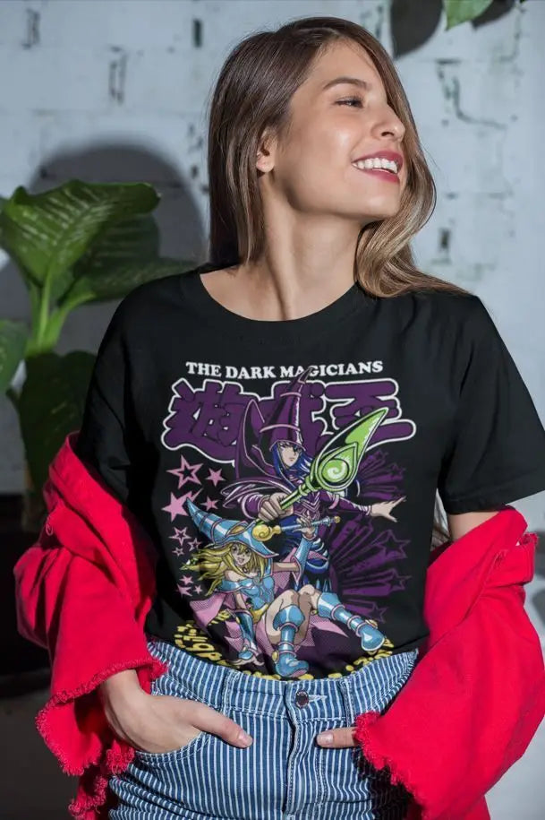 Yugi Muto Shirt Dark Magician Anime T-Shirt YuGiOh Tshirt Yu Gi Oh Yami Atem Tee