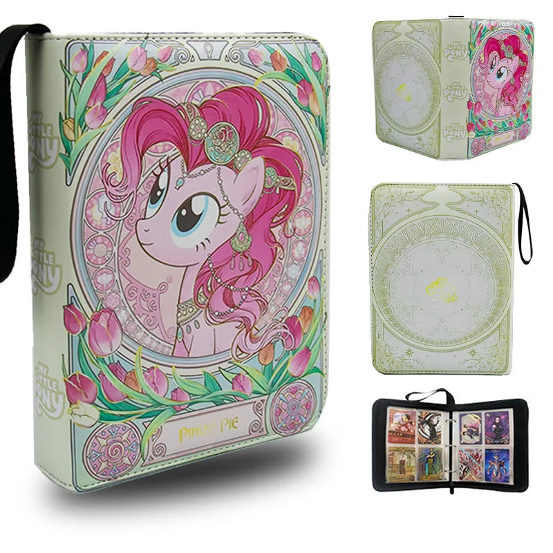 240pcs My Little Pony Card Album Book Folder Collection Zipper Binder