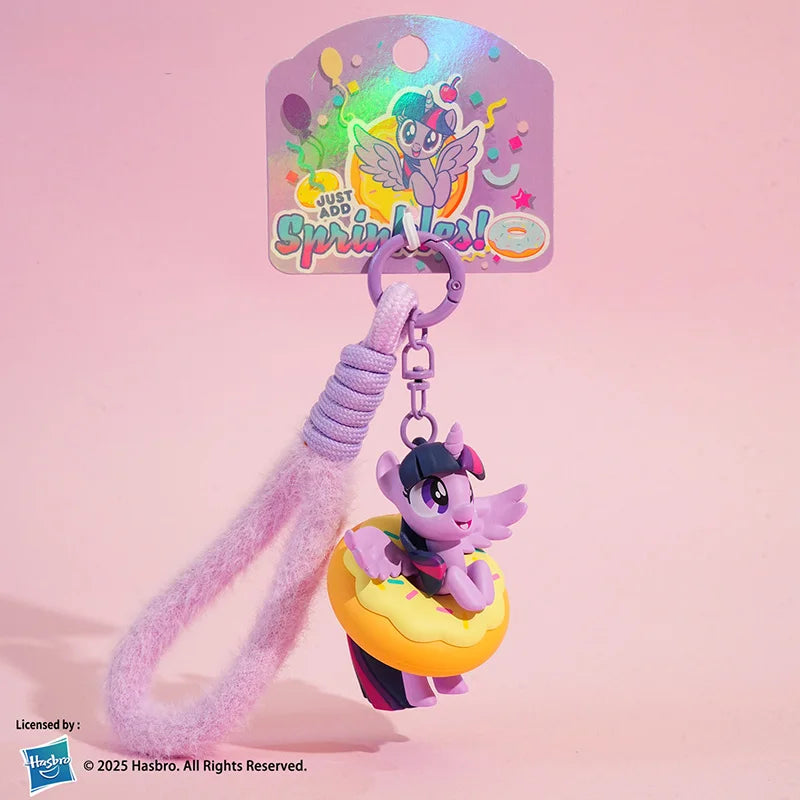 Official My Little Pony Donut Charm Bracelet Adjustable Wristband And Bag Chain Cute Kawaii Gift For Fans Friendship