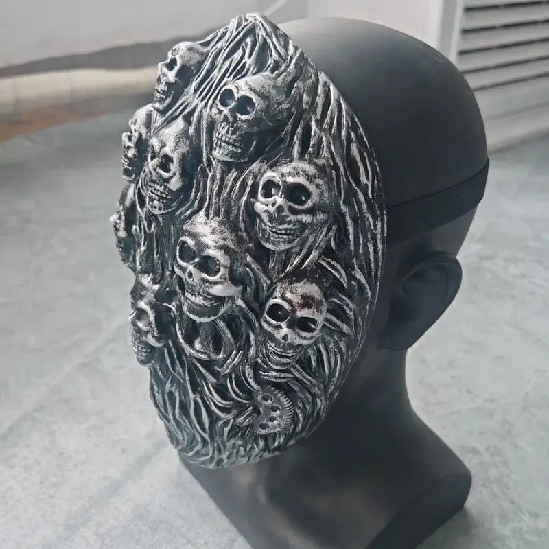 Scary Steam Skeleton Mask for Halloween Cosplay and Masquerade Parties - Perfect Gift for Men