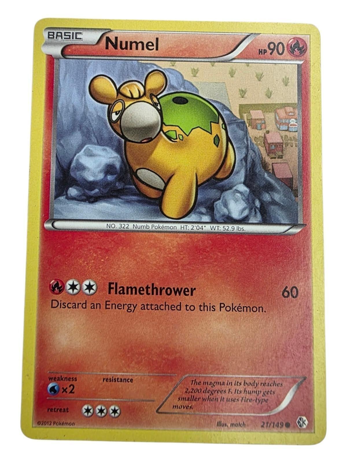 Numel 21/149 Pokémon trading card from Boundaries Crossed.