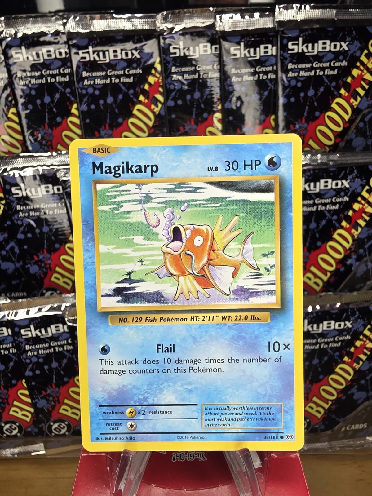 Xy Evolutions Pokemon Magikarp Card - Orange, Blue, Yellow