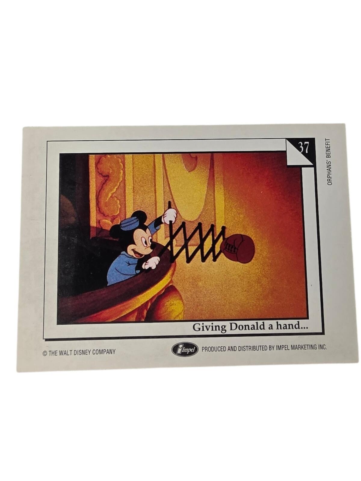 1991 Vintage Disney Trading Card Mickey Mouse Collectible