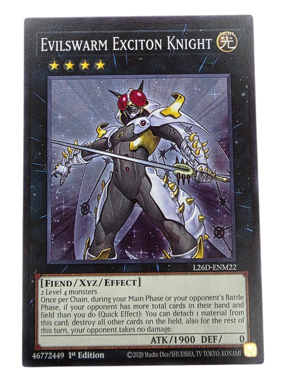 Evilswarm Exciton Knight 1st Edition Common Yu-Gi-Oh! card.