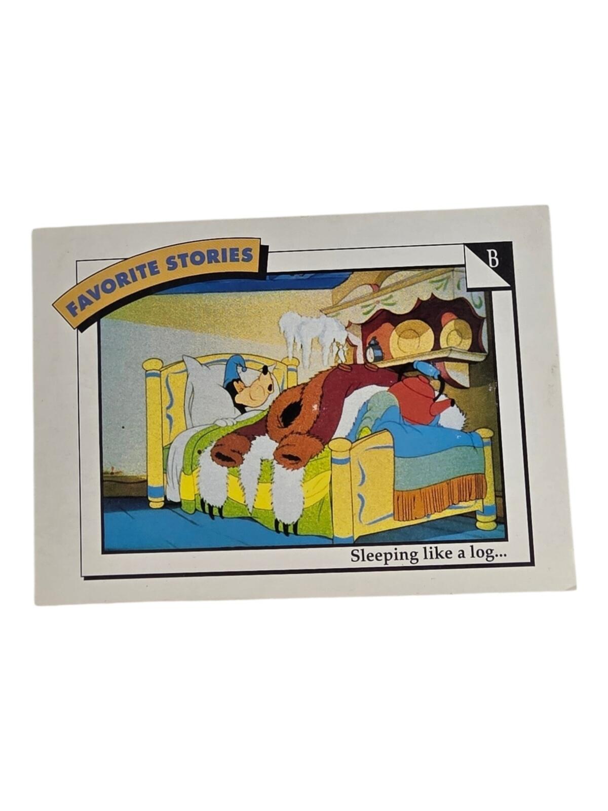 1991 Disney Trading Card - Blue Yellow White with Red and Green Accents