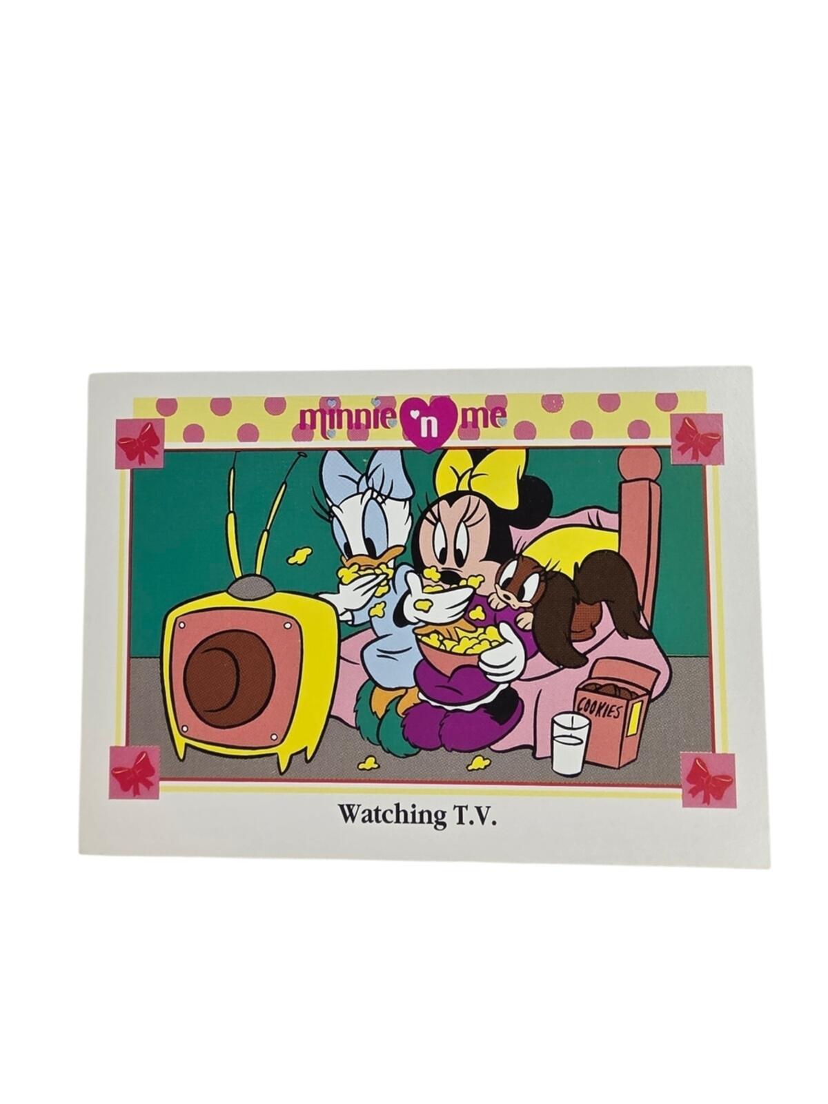 1991 Disney Minnie 'n Me Trading Card TV Scene