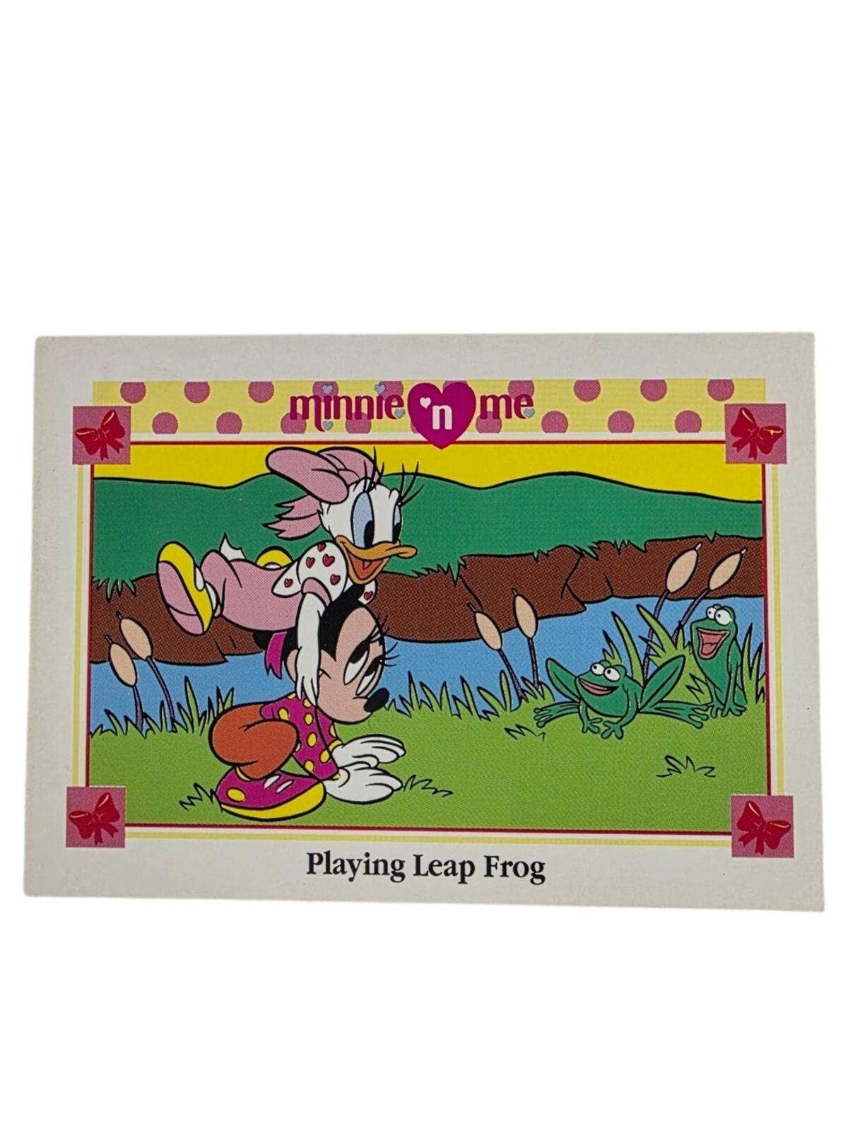 1991 Disney Minnie 'n Me Trading Card - Pink, Green, Yellow, Blue