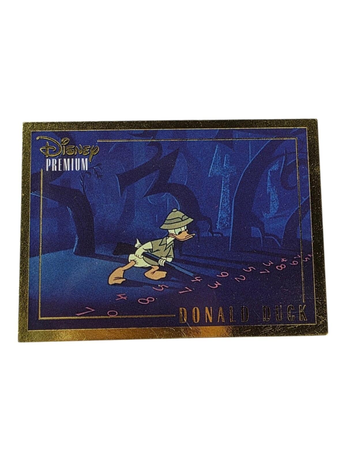 1995 Disney Donald Duck Premium Card - Blue & Gold Foil