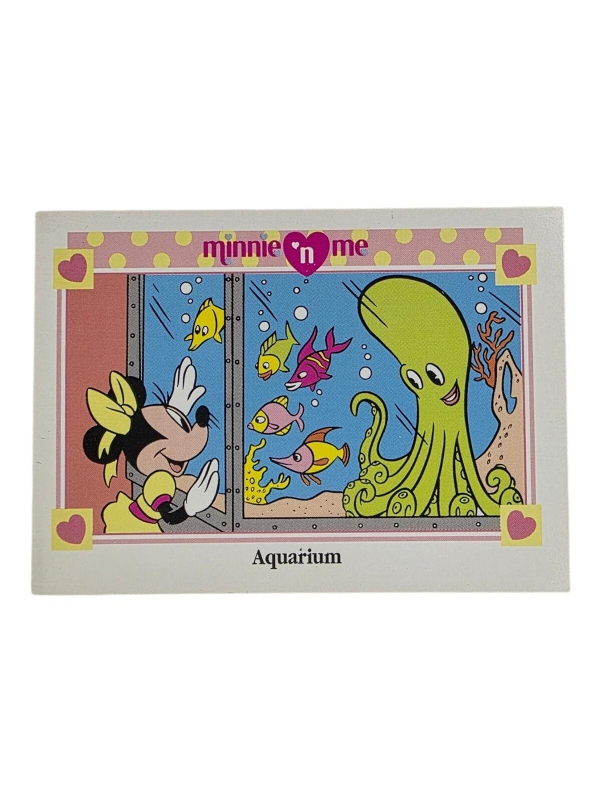 1991 Disney Minnie 'n Me Trading Card – Pink, Yellow, Blue, Green