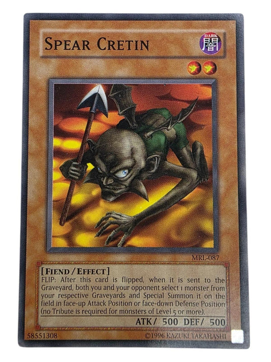 Spear Cretin Yu-Gi-Oh! trading card from Spell Ruler, featuring card text and monster artwork.