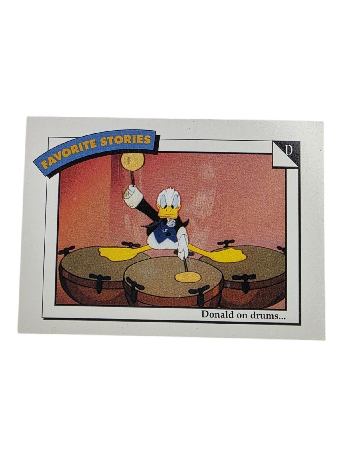 1991 Disney Donald Duck Trading Card - Yellow, Blue, White