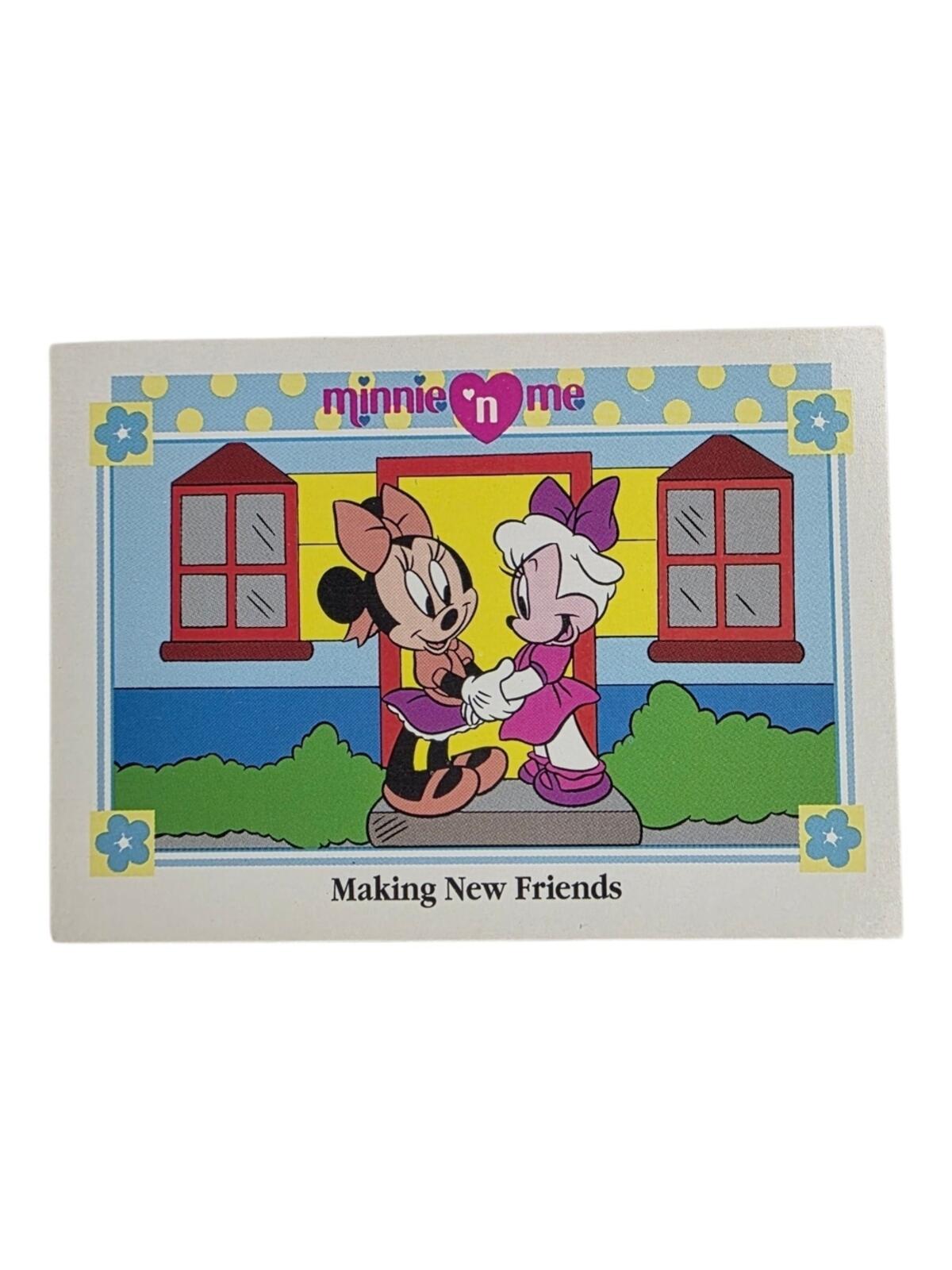 1991 Disney Minnie 'n Me Trading Card - Pink, Purple, Yellow, Blue