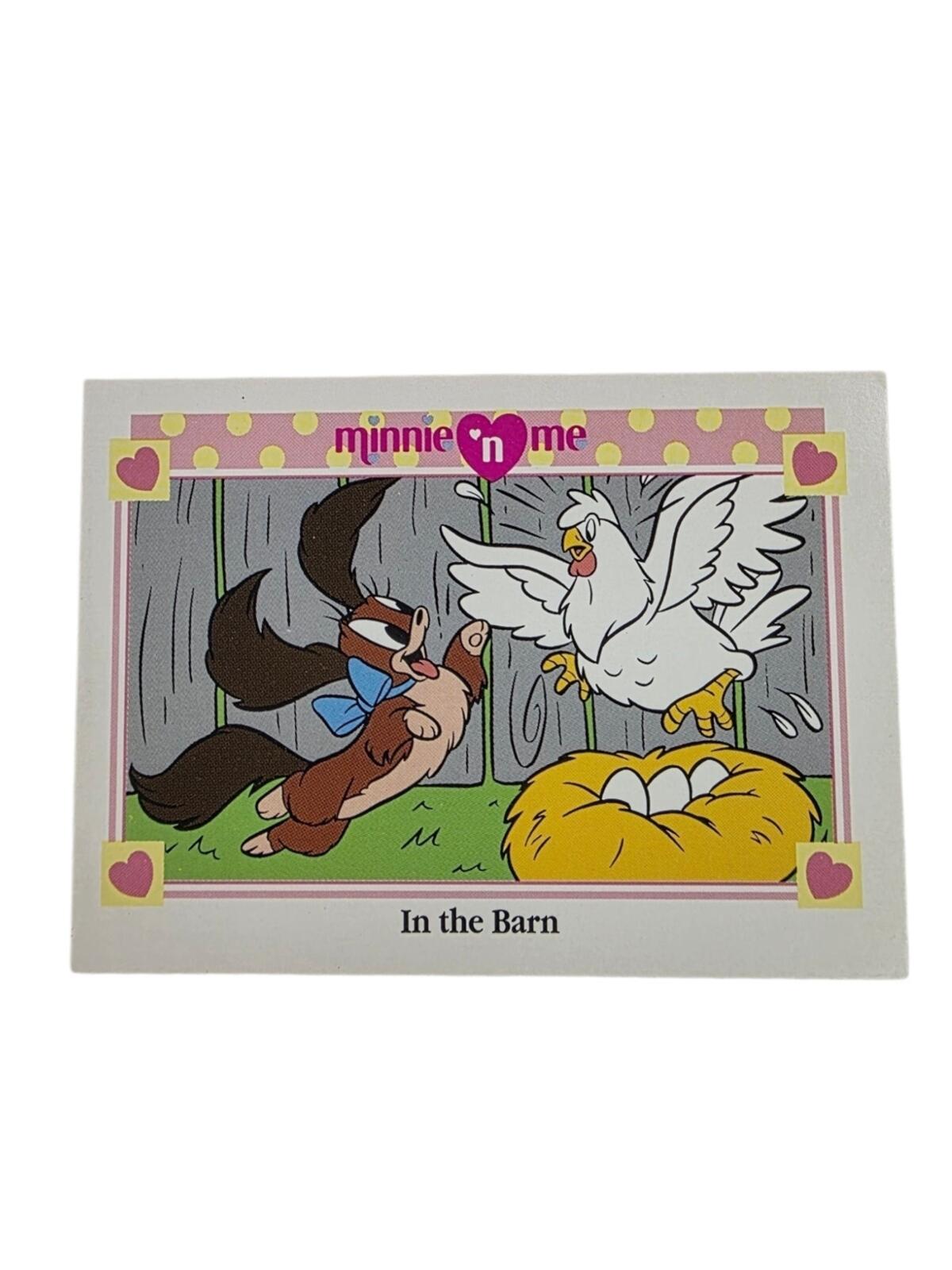 1991 Disney Minnie 'n Me Trading Card - Pink, Yellow, White, Brown, Blue