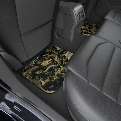 "Draconic Storm" — Car Floor Mats — Set of 4 Decorative Auto Rugs
