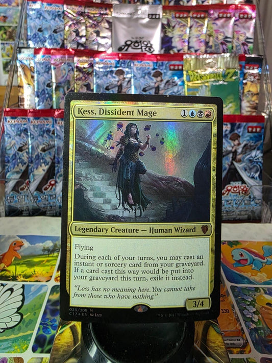 Foil Magic: The Gathering card Kess, Dissident Mage from Commander 2017.