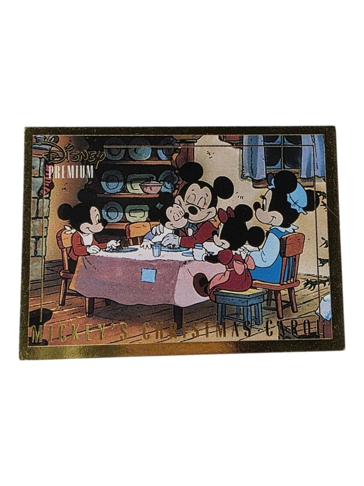 1995 Disney Trading Card - Gold Border with Pink Tablecloth and Blue Accents