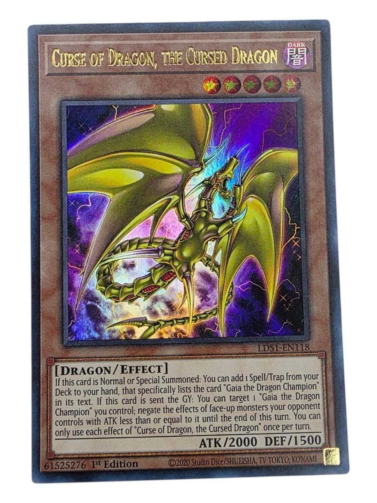 Curse of Dragon, the Cursed Dragon 1st Edition Ultra Rare Yu-Gi-Oh! card.