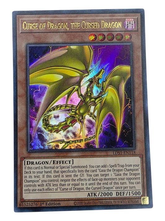 Curse of Dragon, the Cursed Dragon 1st Edition Ultra Rare Yu-Gi-Oh! card.