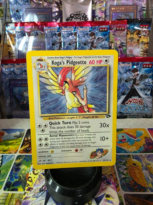 Koga's Pidgeotto Pokemon card from Gym Challenge 027/132.