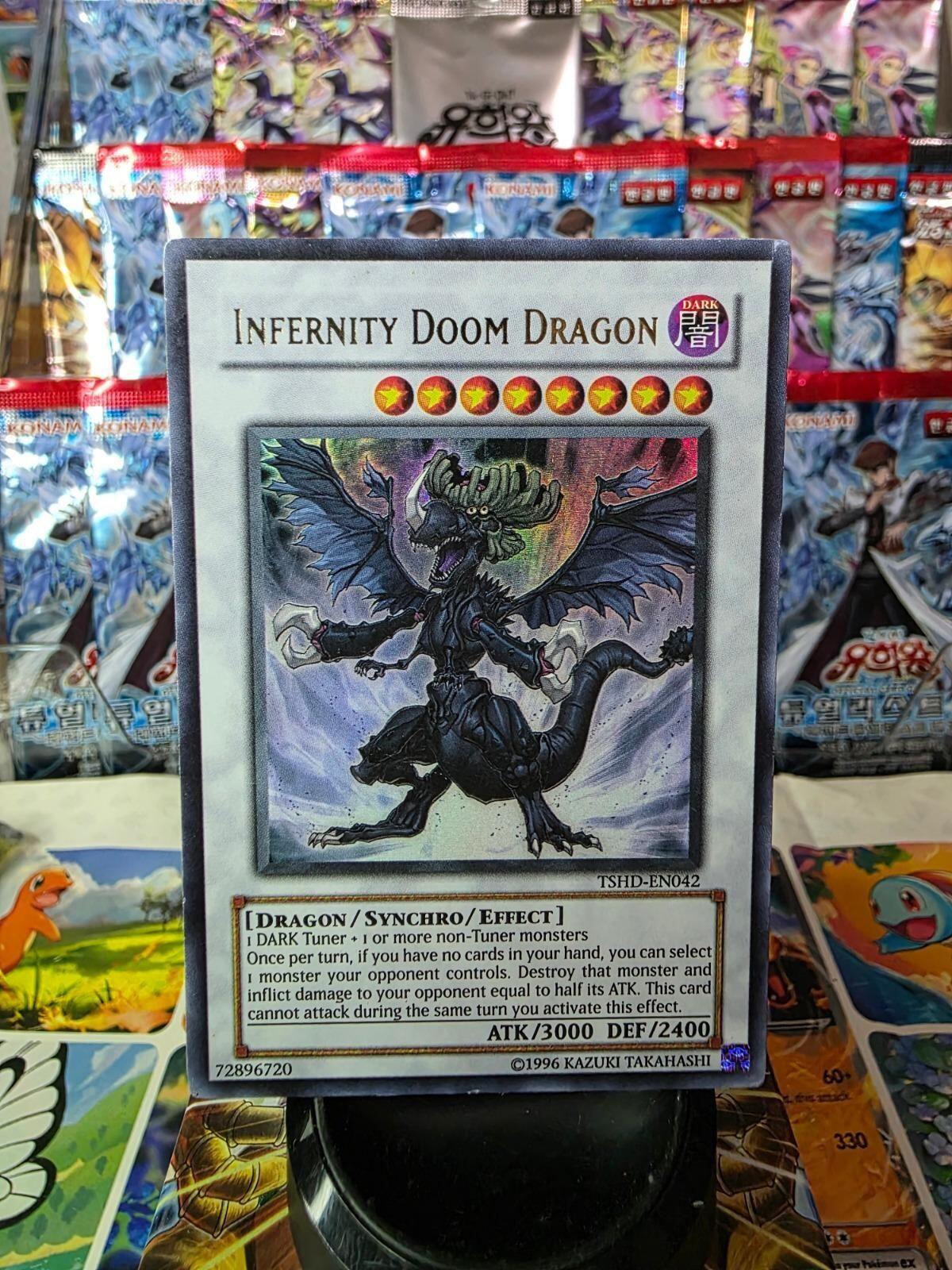 Infernity Doom Dragon Unlimited Ultra Rare The Shining Darkness TSHD-EN042 LP