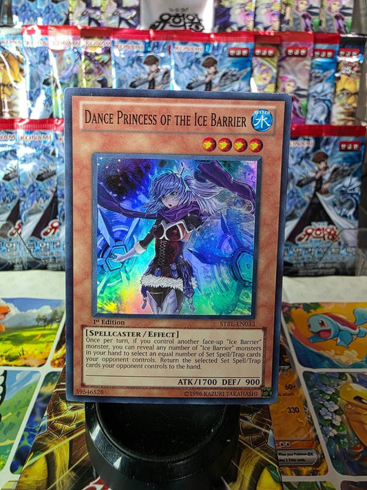 Dance Princess of the Ice Barrier Super Rare trading card with foil artwork.