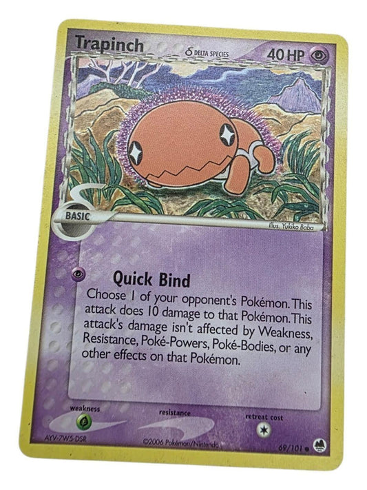 Trapinch Pokémon trading card, Delta Species.
