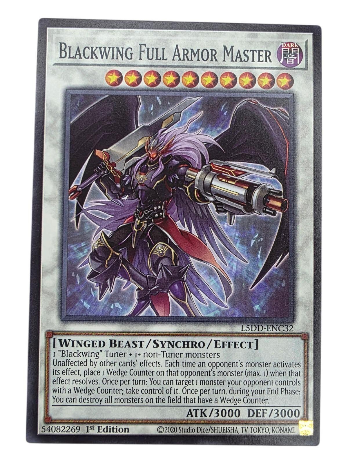Blackwing Full Armor Master 1st Edition Yu-Gi-Oh! card.
