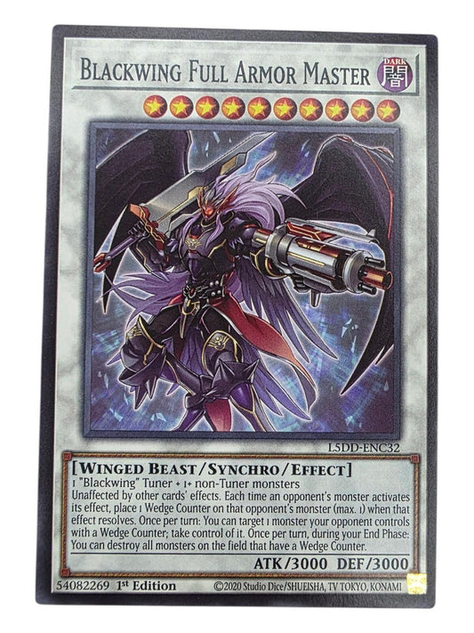 Blackwing Full Armor Master 1st Edition Yu-Gi-Oh! card.