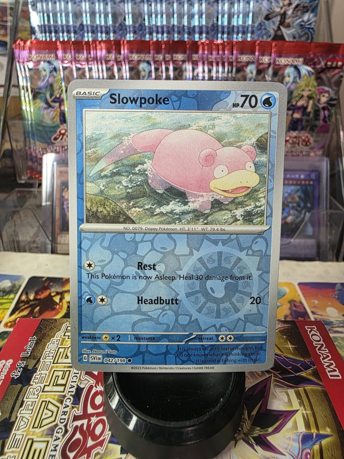 Slowpoke Pokémon Card - Water Type Holo