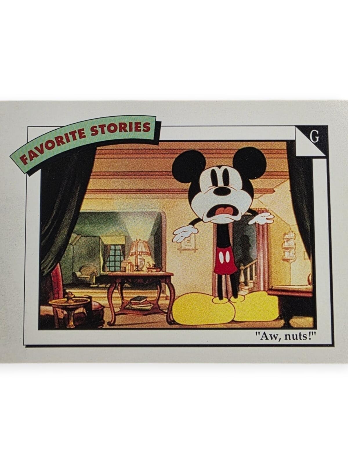 1991 Disney Mickey Mouse Collectible Trading Card