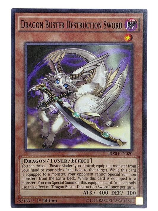 Dragon Buster Destruction Sword 1st Edition Common Yu-Gi-Oh! card.