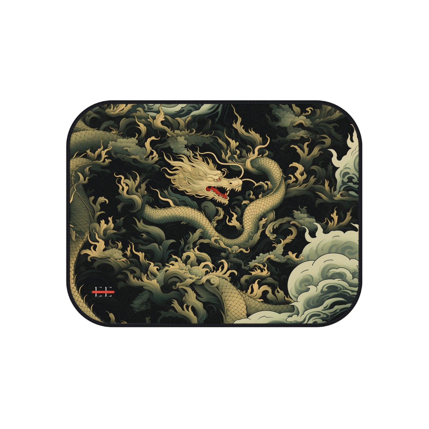 "Draconic Storm" — Car Floor Mats — Set of 4 Decorative Auto Rugs