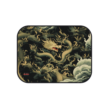 "Draconic Storm" — Car Floor Mats — Set of 4 Decorative Auto Rugs