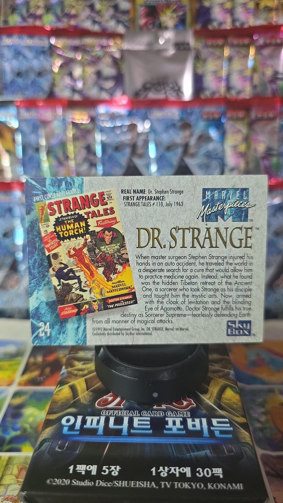 1992 Marvel Masterpieces Dr. Strange Trading Card