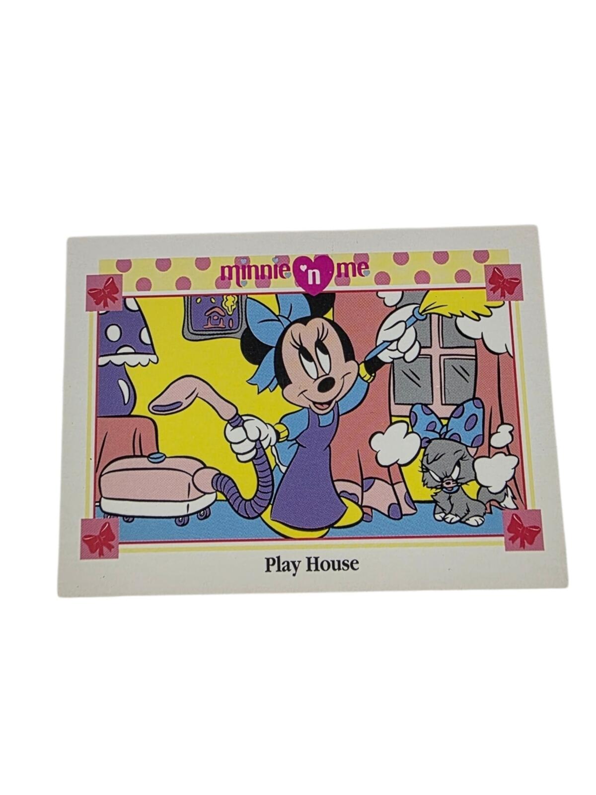 1991 Disney Minnie Mouse Trading Card - Purple, Yellow, Blue, Pink