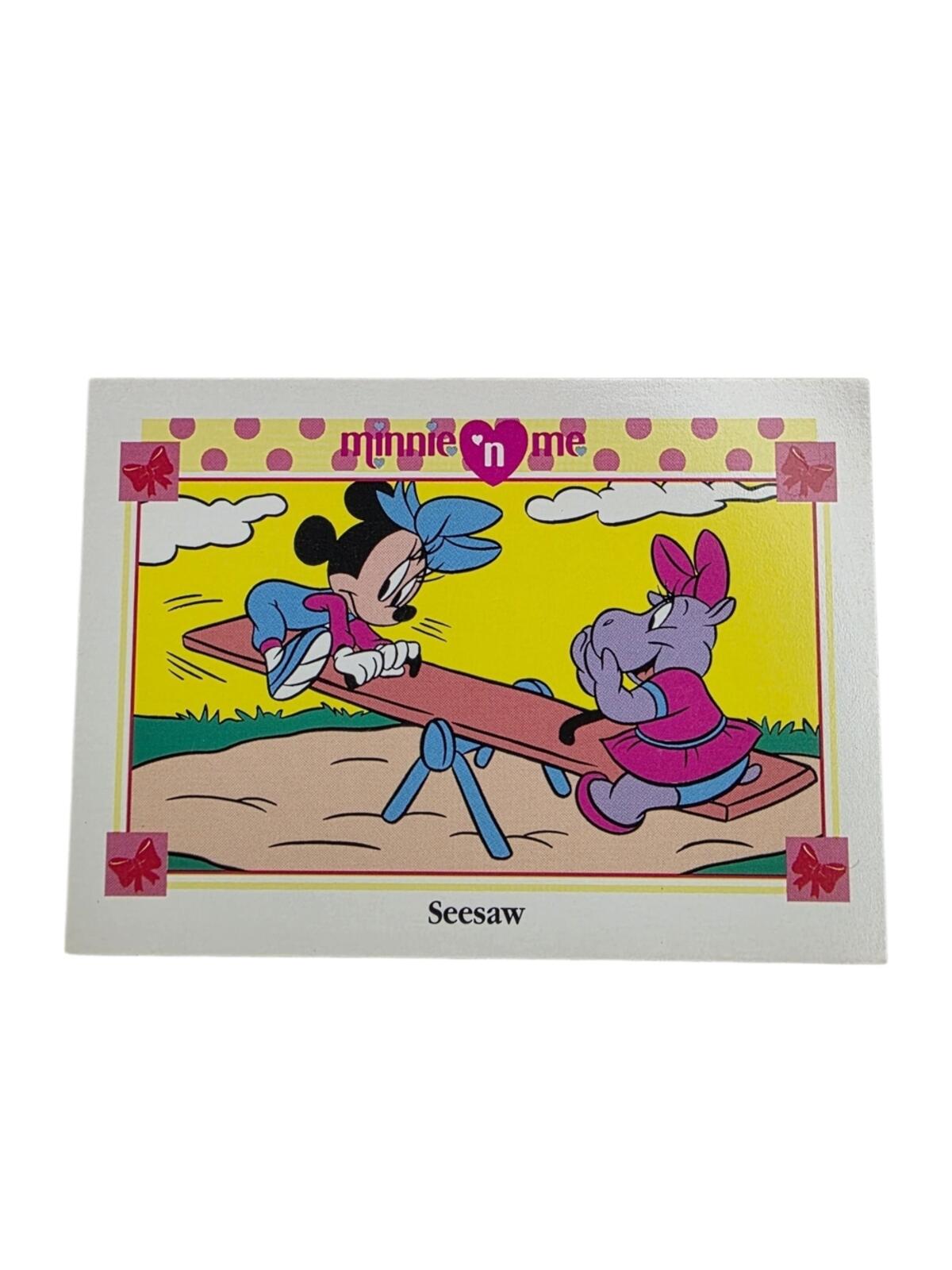 1991 Disney Minnie 'n Me Trading Card - Yellow, Pink, Blue