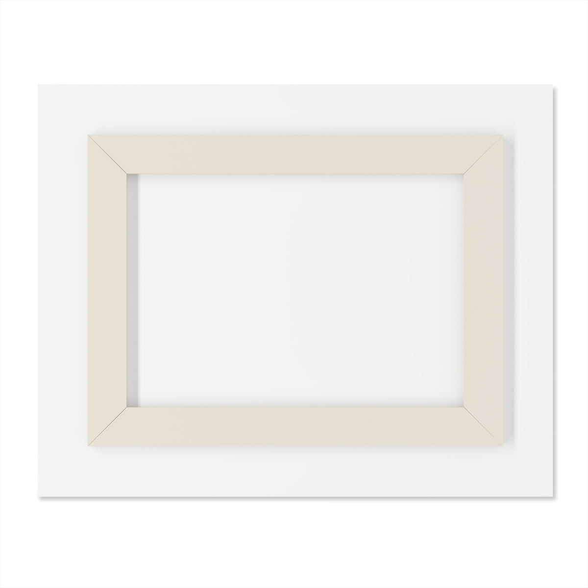 Rear view of the Ghost of the Uchiha acrylic wall art showing the white backing and light beige mounting frame.