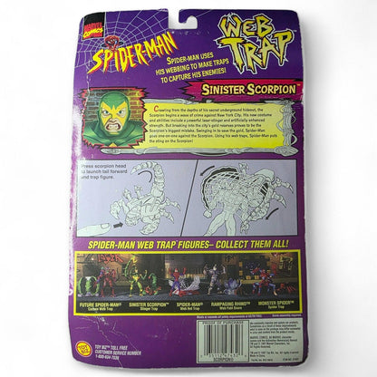 1997 ToyBiz Marvel Comics Spider-Man: Web Trap Sinister Scorpion Figure