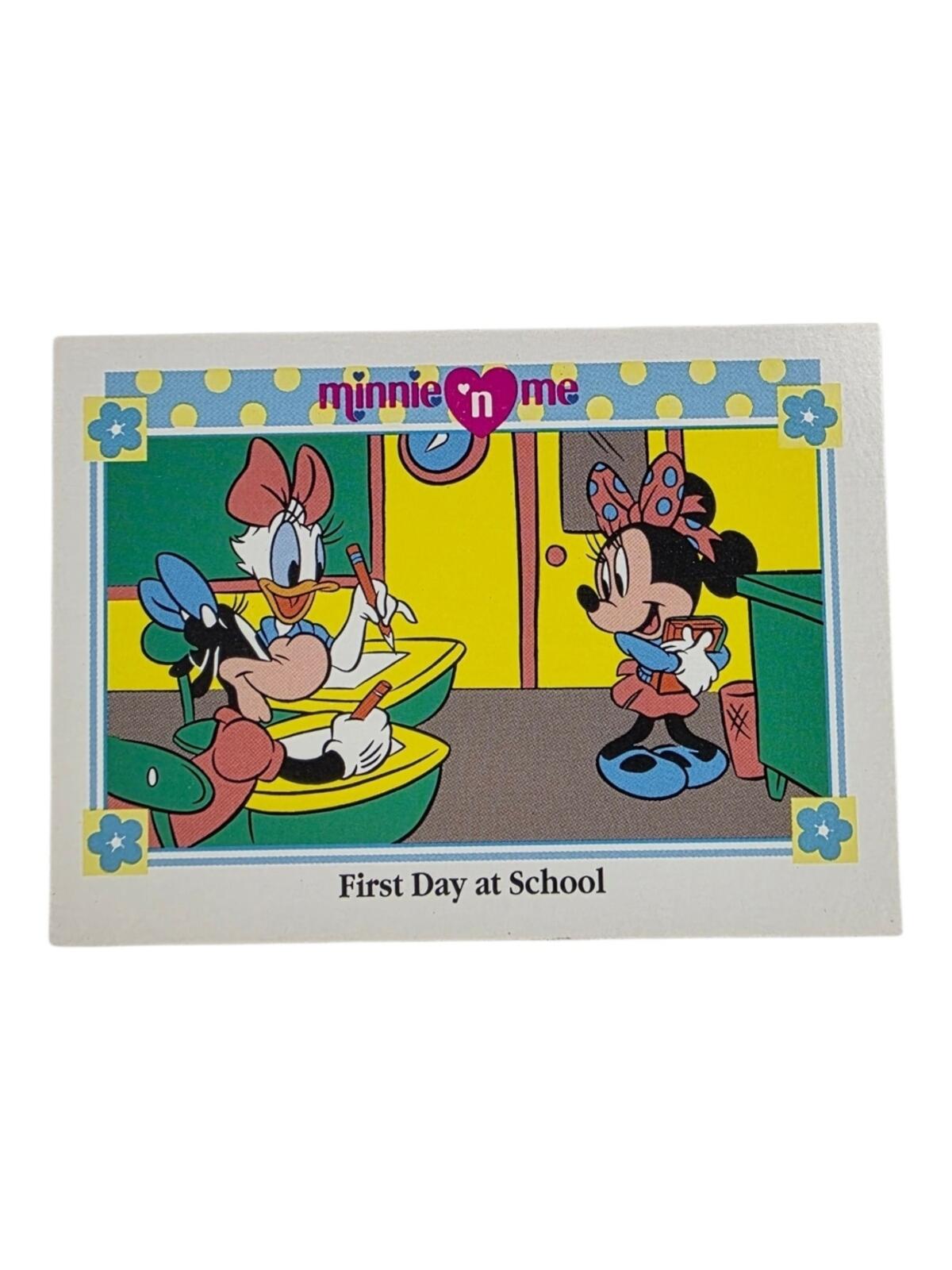 1991 Disney Minnie 'n Me Trading Card - Yellow, Blue, Pink