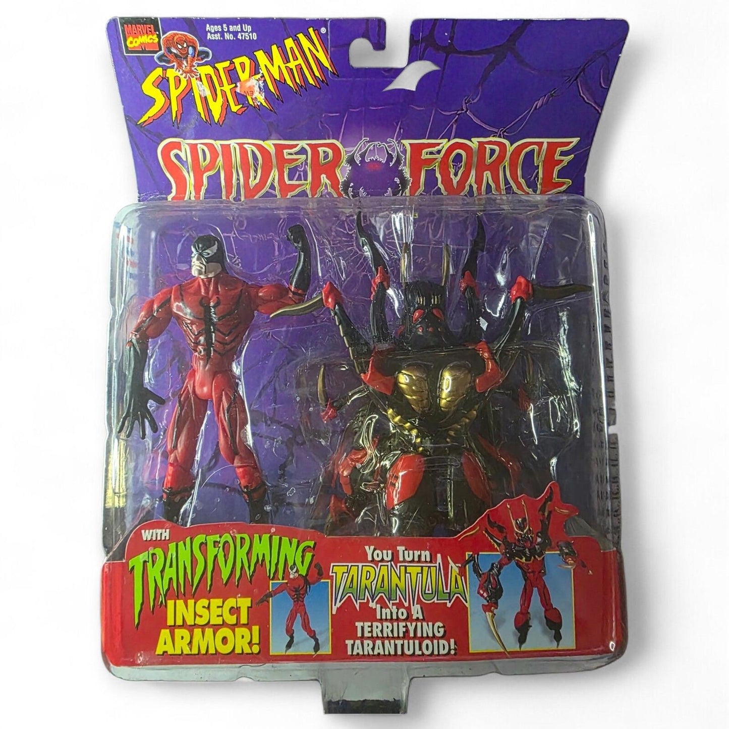 1997 Marvel Spider-Man Animated Spider Force TARANTULA ToyBiz 5.5" Figure