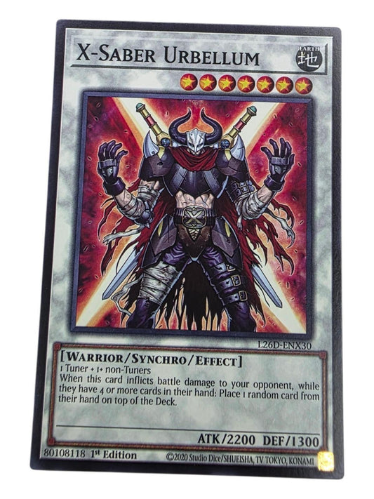 X-Saber Urbellum 1st Edition Common Yu-Gi-Oh! card.