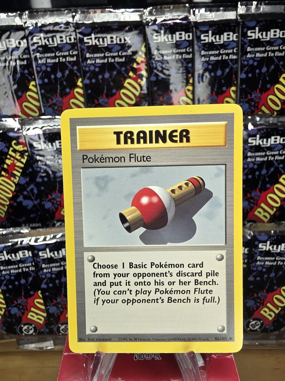 Trainer Pokémon Flute Card - Yellow Border